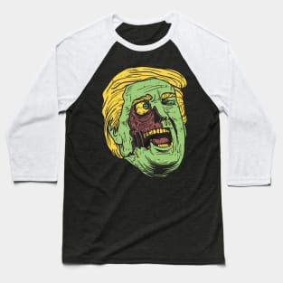 Zombie undead Donald Trump Make Halloween Great Again Scary Baseball T-Shirt